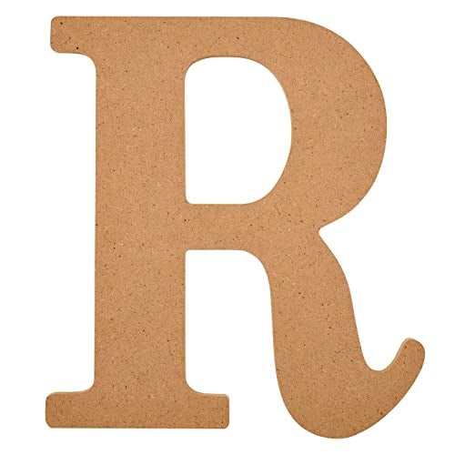 Plaid Wood Unfinished Letter, 8" Wooden Surface Perfect for DIY Arts and Crafts Projects, 63597, 8 inch - Image 1