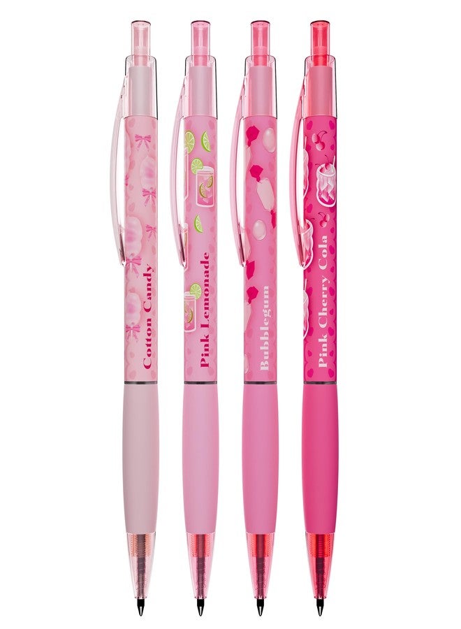 Scentco Pink Sugar Smens - Black Glitter Gel Pens with Scented Grips, 4 Pack - Cute, Fun, Smelly Pens for Kids & Teens - Medium Point Sparkly Pens for School, Journaling, Crafts & Gifts - Image 3