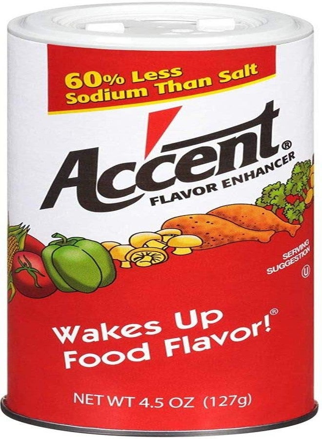 Accent Ac'cent Flavor Enhancer 00054 All Natural, Wakes Up Food Flavor Canister; Ideal for Meats, Poultry, Vegetables, Soups and Salads, Monosodium Glutamate Imparts an Umami Flavor, 4.5 Oz (Pack of 3) - Image 2