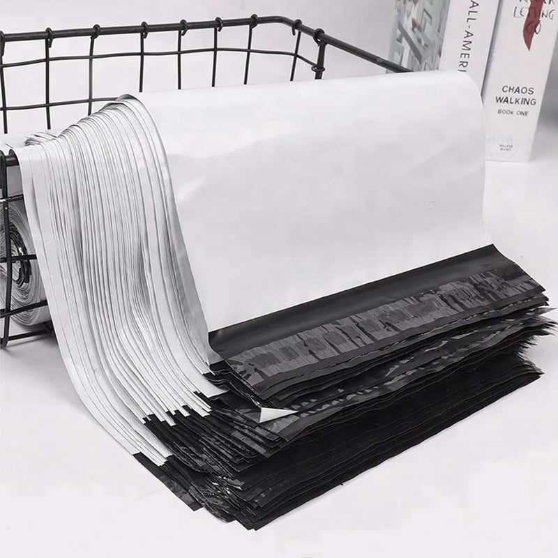 Premium Poly Mailer Shipping Bags with External Transparent Pocket – Waterproof, Tear-Resistant Self-Seal Courier Bags for E-Commerce & Online Sellers (100 PCS, 50 x 45 CM) - Image 1