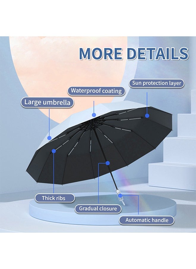 Beauenty 24-Rib Automatic Umbrella with UV50+ Blocking  Windproof  - Image 3