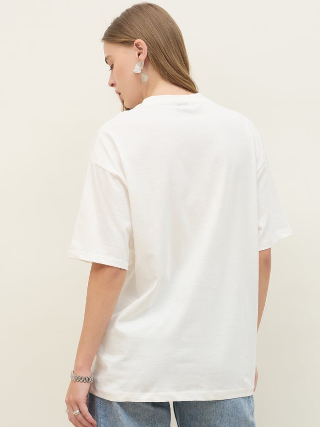 ستايلي تيشيرت ستايلي فينيس إيطاليا جرافيك قصير الأكمام أوفر سايز - Image 5