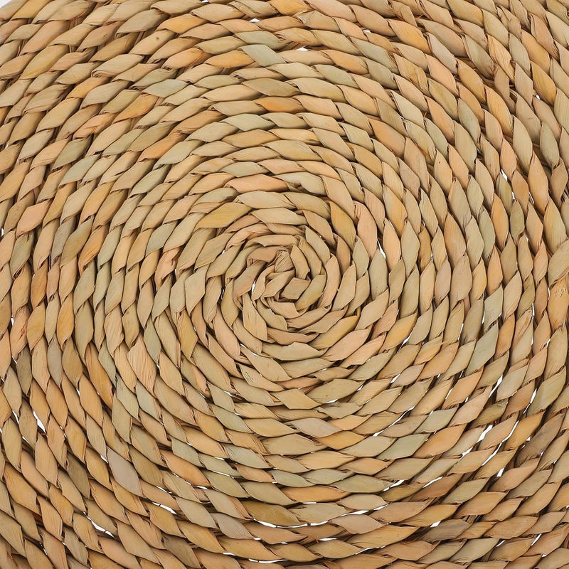 Straw Woven Floor Cushion Round 40x40cm Natural Straw Seat Pad Meditation Yoga Floor Pillow for Home, Garden, Bay Window Seating - Image 5