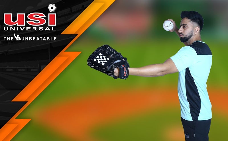 USI UNIVERSAL 786 Split Leather Baseball Gloves, Medium Softball & Base Ball Glove - Image 4