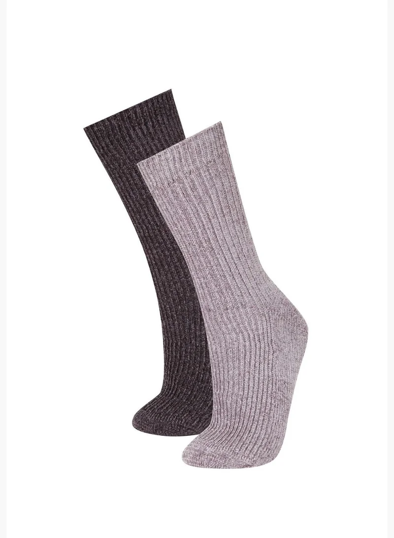DeFacto 2 Pack Woman High Cut Socks