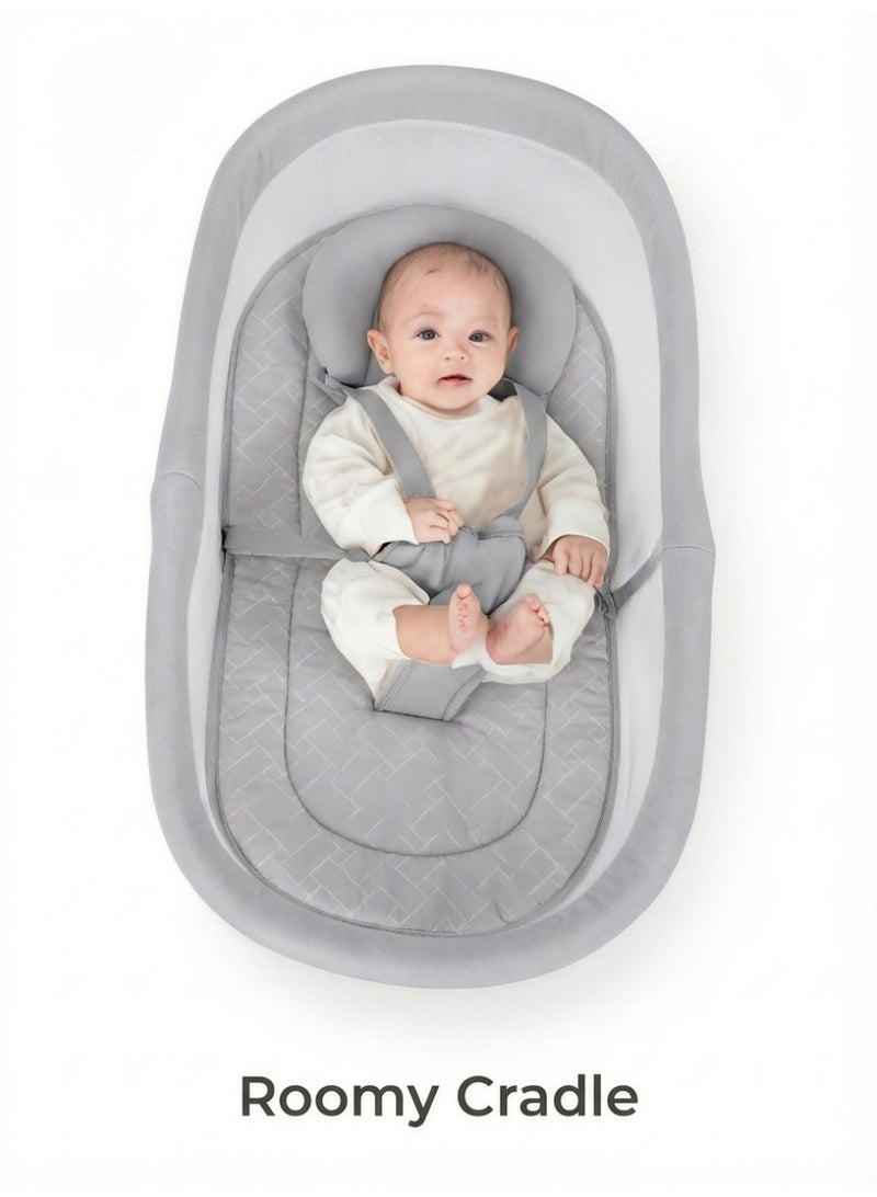 ماستيلا سرير ماستيلا إنفيني أوربت  - كرسي هزاز ومقعد فاخر 3 في 1 للرضع مع لوحة تحكم باللمس وشبكة تهوية - Image 4