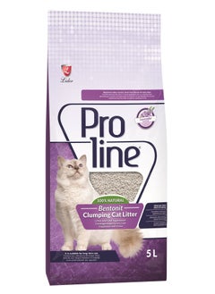 PROLINE Bentonite Clumping Cat Litter Lavender Scented 5 L 
