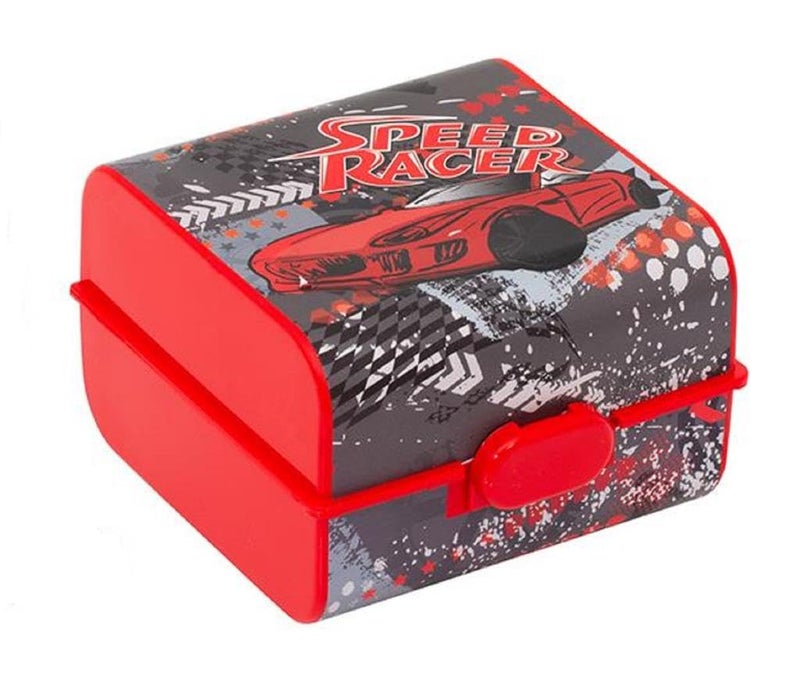 Genaric Herevin Lunch Box in Special Polybag - Multicolor, Leak-Proof, Microwave & Dishwasher Safe, Made in Turkey (School, Work, Gym), Red