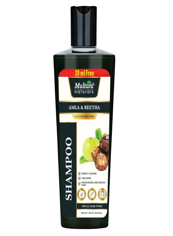 Multani شامبو مولتاني الطبيعي للشعر بخلاصة الأملا والريثا (250 مل) | شامبو أيورفيدي مضاد لتساقط الشعر | مُختَبَر من قِبَل أطباء الجلدية | مناسب لجميع أنواع الشعر - Image 1