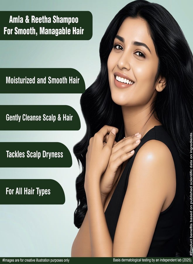 Multani شامبو مولتاني الطبيعي للشعر بخلاصة الأملا والريثا (250 مل) | شامبو أيورفيدي مضاد لتساقط الشعر | مُختَبَر من قِبَل أطباء الجلدية | مناسب لجميع أنواع الشعر - Image 4