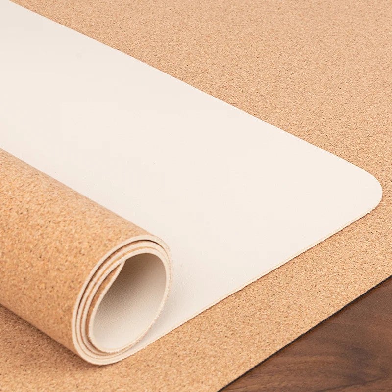 Y&D Natural Cork & PU Leather Desk Pad - Waterproof Dual-Sided Large Office Desk Mat, Ultra-Thin Table Protector & Mouse Pad - Image 1