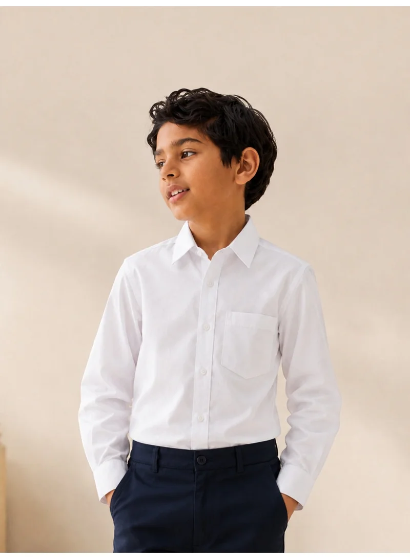 فكتور اند جين Junior Boys Long Sleeve Collared Shirt