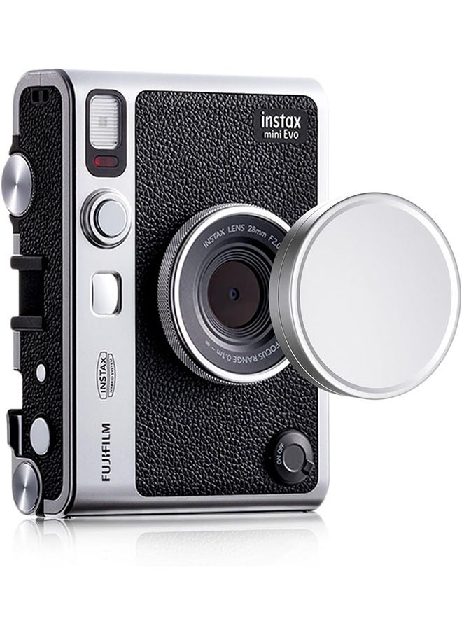 زفيف غطاء عدسة لغطاء عدسة Fujifilm Instax Mini Evo ، Fuji Mini Association لغطاء عدسة Fuji Instax Mini Evo ، قبعة عدسة Evo المصغرة من الألمنيوم (بدون كاميرا)  - Image 1