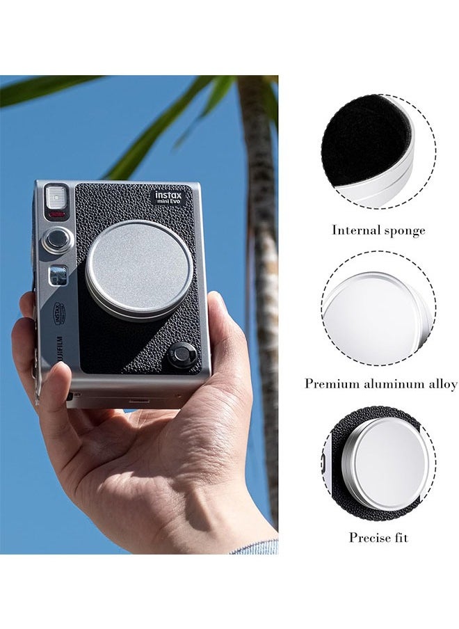زفيف غطاء عدسة لغطاء عدسة Fujifilm Instax Mini Evo ، Fuji Mini Association لغطاء عدسة Fuji Instax Mini Evo ، قبعة عدسة Evo المصغرة من الألمنيوم (بدون كاميرا)  - Image 5