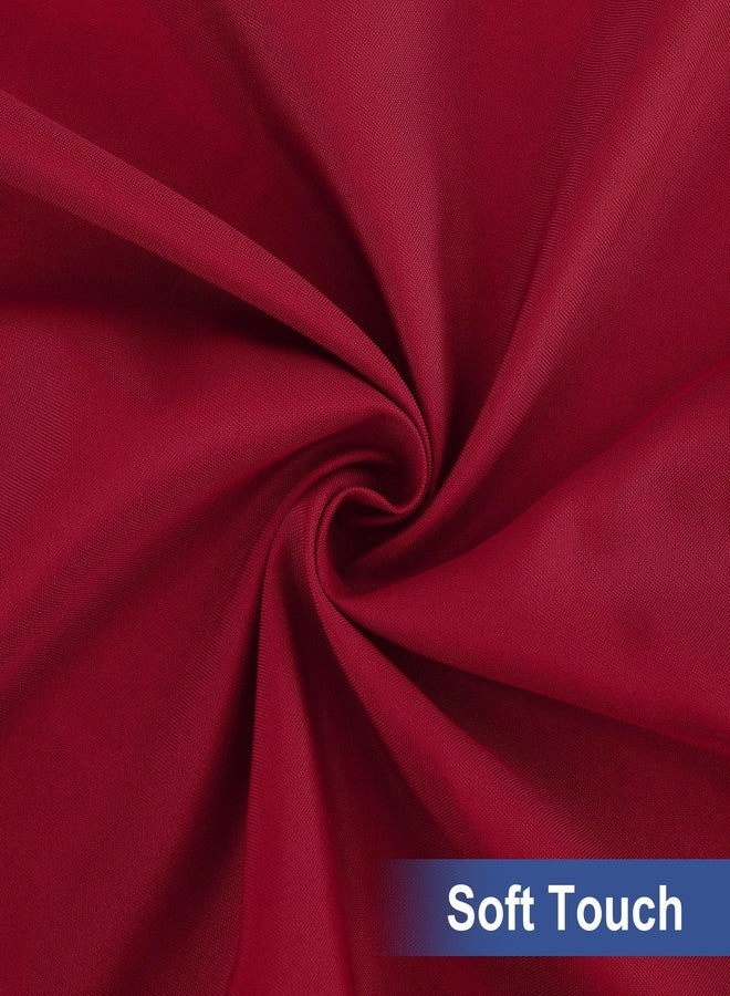 homing Rectangle Table Cloth Cover, Waterproof Polyester Elastic Fitted Tablecloth, Fits for 6 Foot Folding Tables, Washable Table Protector for Picnic, Camping, Outdoor (Wine Red, 30" x 72") - Image 3