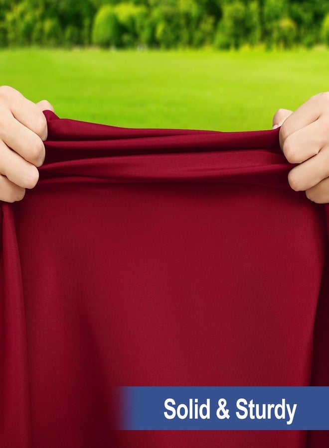 homing Rectangle Table Cloth Cover, Waterproof Polyester Elastic Fitted Tablecloth, Fits for 6 Foot Folding Tables, Washable Table Protector for Picnic, Camping, Outdoor (Wine Red, 30" x 72") - Image 4