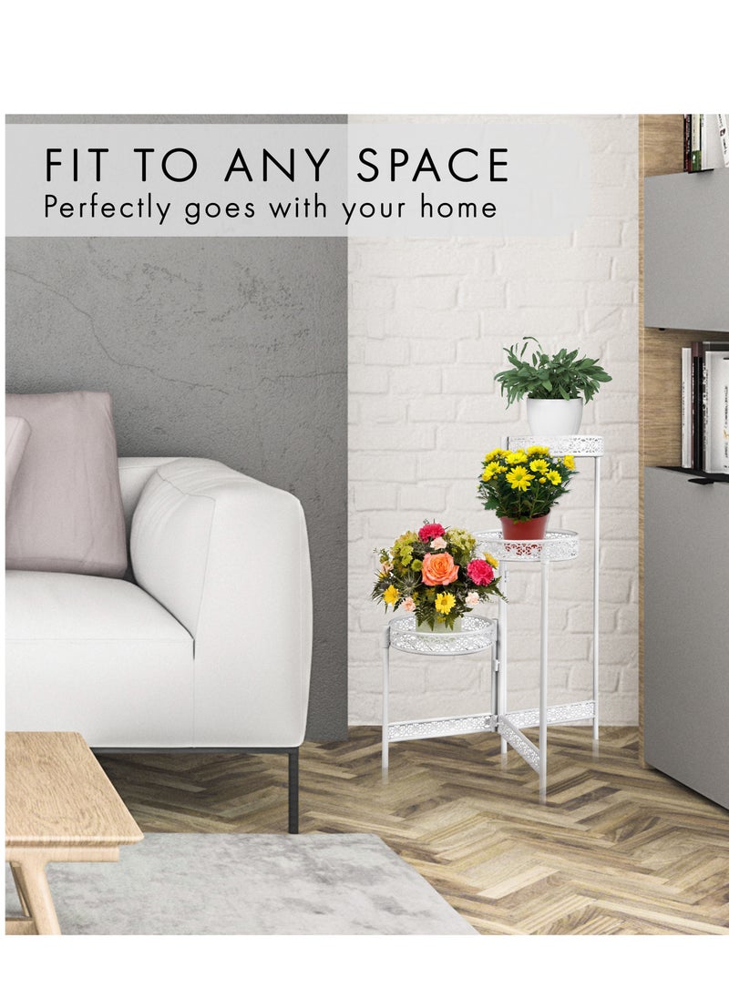 MIGILAN - Three tier flower stand for home indoor and outdoor - Image 1