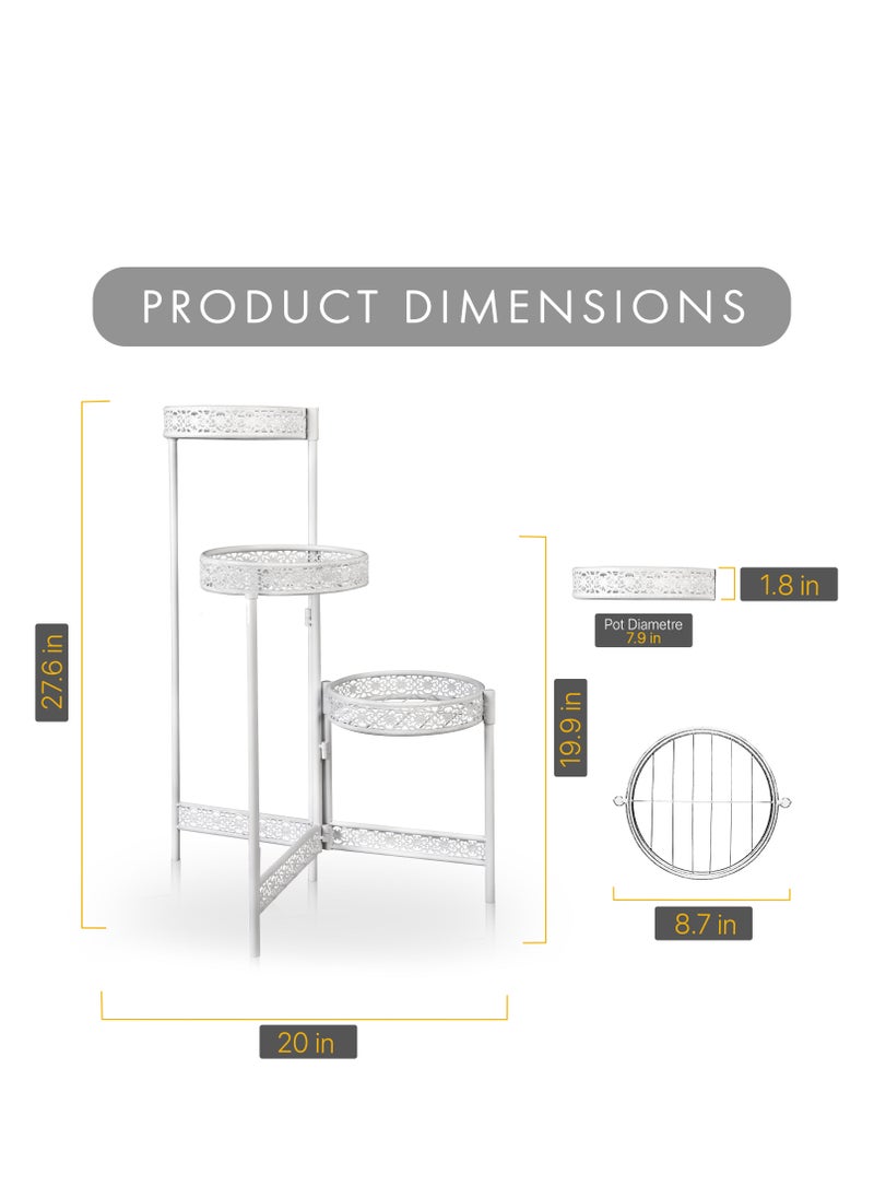 MIGILAN - Three tier flower stand for home indoor and outdoor - Image 1