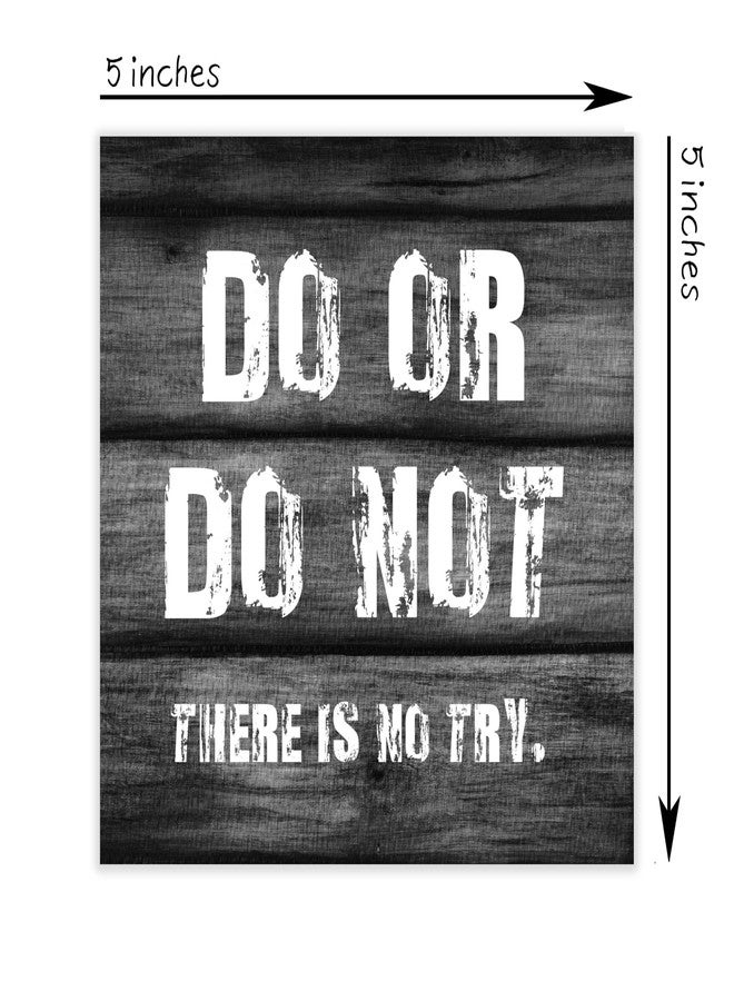 SSQBZU Motivational Desk Decoration-Do or Do Not There Is No Try-Wooden Box Sign Decor for Home,Office,Classroom,Dorm,Inspirational Gifts for Friends,Family,Colleagues,Christmas Gift. (016) - Image 2