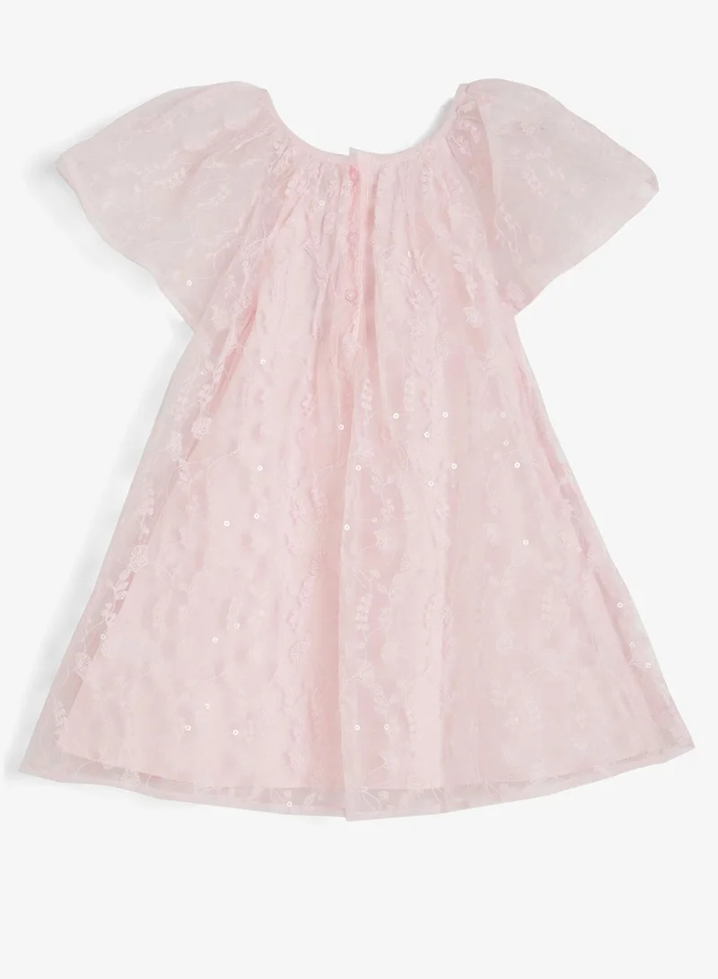 Ripples  Girls Lace Overlay Party Dress for Women | Best Price UAE