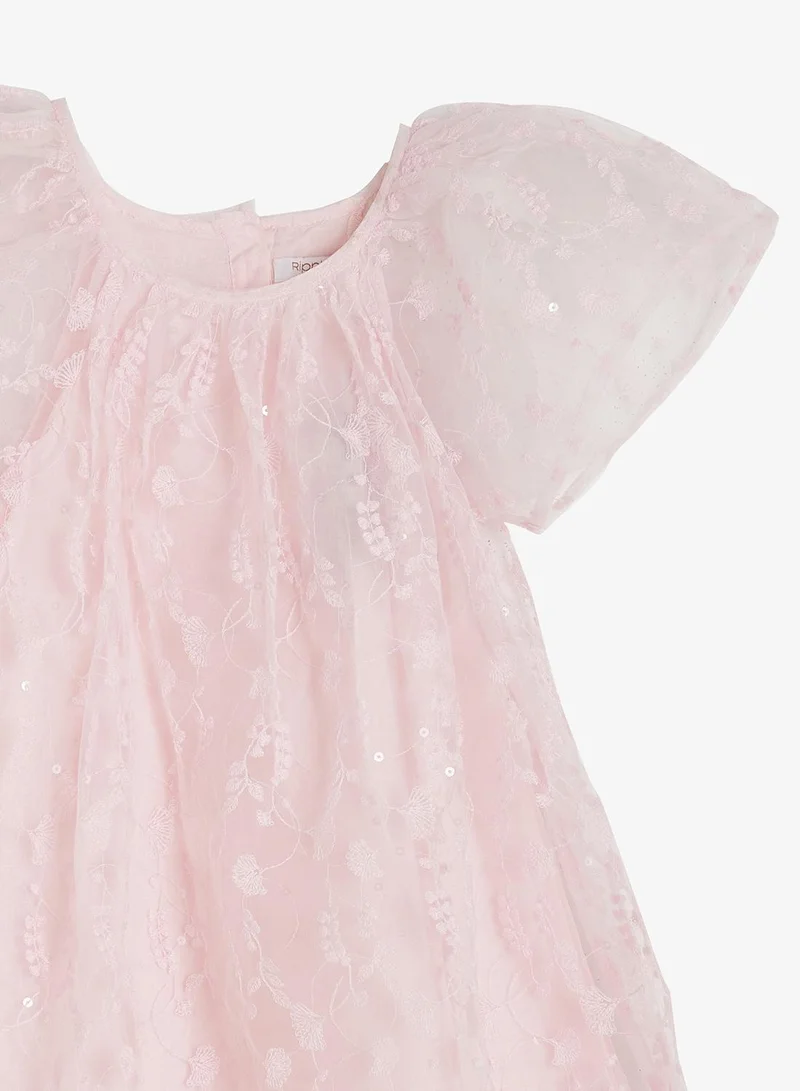 Ripples  Girls Lace Overlay Party Dress for Women | Best Price UAE