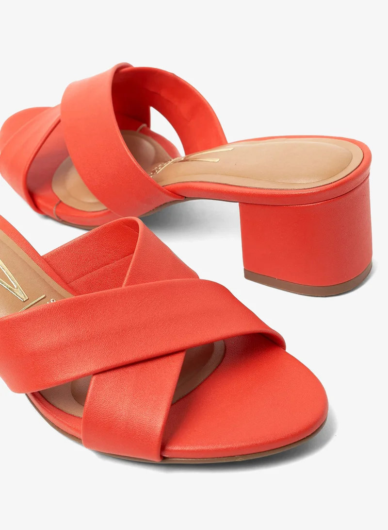 VIZZANO Orange Heels Sandal for Women – Stylish Ladies Heel Sandals & Sling Back Heels for Girls for Women | Best Price UAE