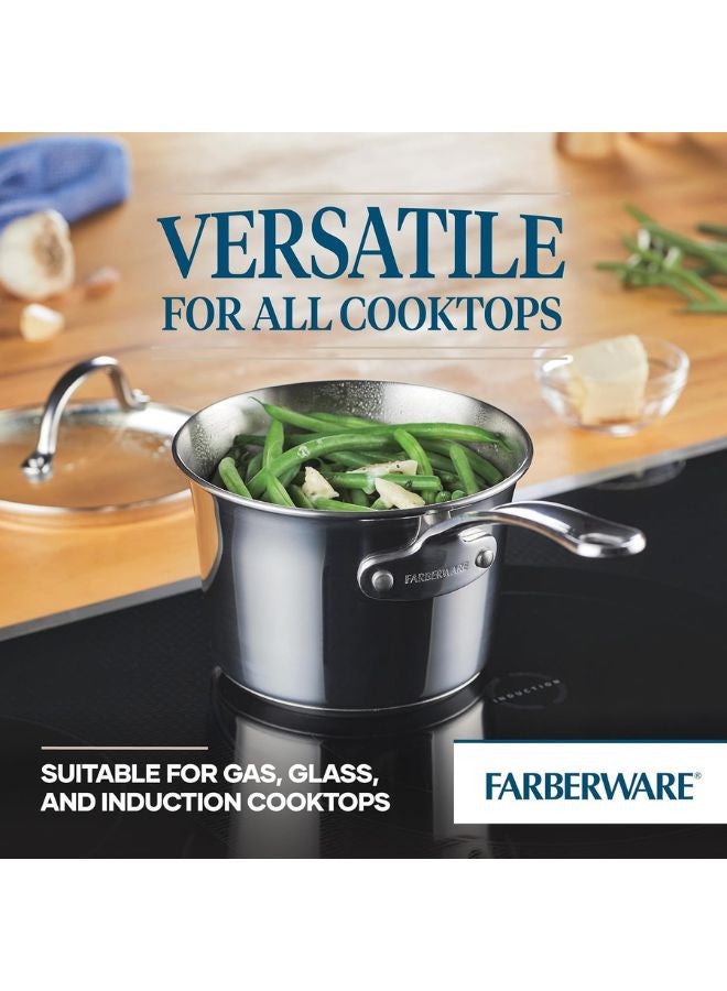 Prestige Faberware Millennium 10 Piece Stainless Steel Cookware Set | Cookware Pots and Pans Set with Lids | Induction Compatible - Image 4