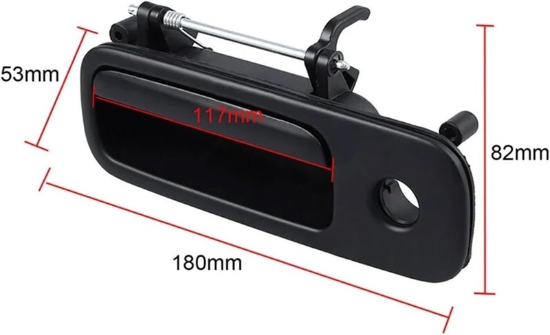 Wivplex Tailgate Rear Outer Door Handle with Lock and Keys - Image 2