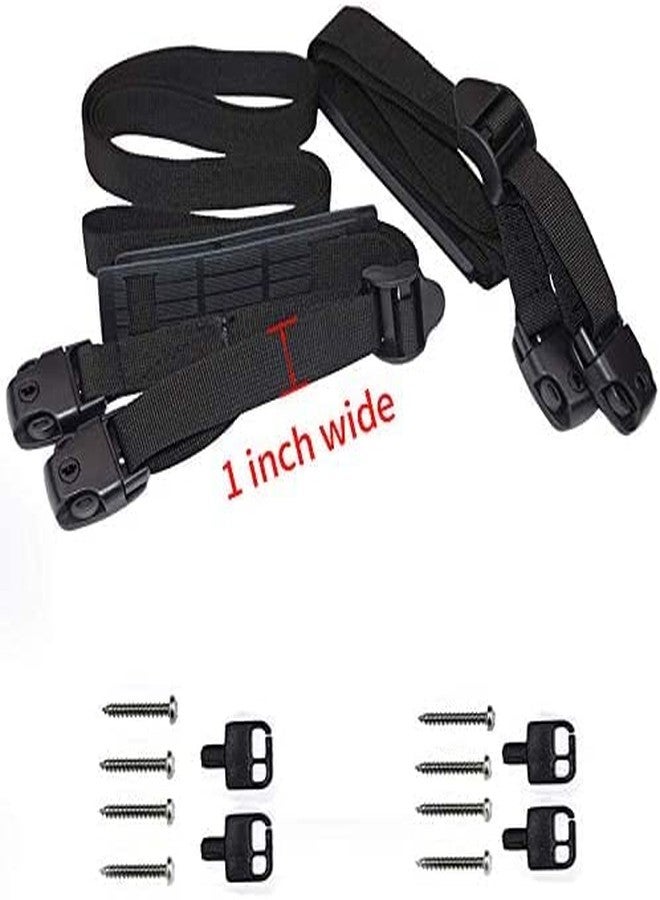UCEDER 2 PCS Heavy Duty Hot Tub Cover Wind Straps FITS Most SPAS Locks Adjustable Length 81"~146" (Black, 12 Ft) - Image 5