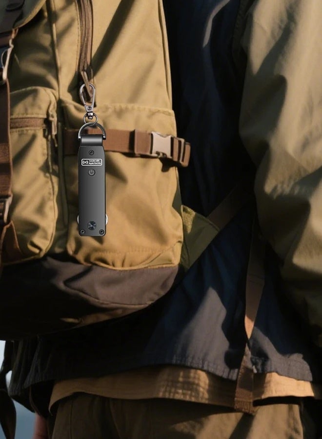 سلسلة مفاتيح سيارة مزودة برقاقات AirTag مدمجة، تتسع من 2 إلى 6 مفاتيح، مزودة بنظام تحديد المواقع العالمي (GPS)، أداة البحث عن المفاتيح، حامل مفاتيح للرجال والنساء - Image 4