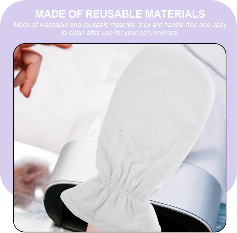 FENICAL Supple Skin Care Wax Gloves 1 Pair 30x15cm Thickened Thermal Hand Moisturizing Gloves for Salon Use and Dry Skin Protection - Image 3