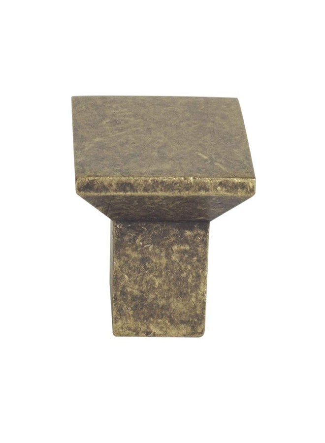Design House 205187 Cubist Cabinet Knob, Antique Brass - Image 1