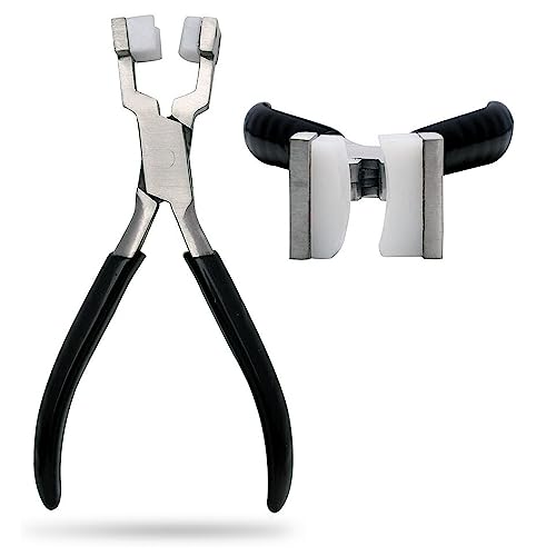AAProTools 5-1/2" Nylon Jaw Ring Bending Pliers Jewelry Making Non-Marring Pliers (Black Dip) - Image 4