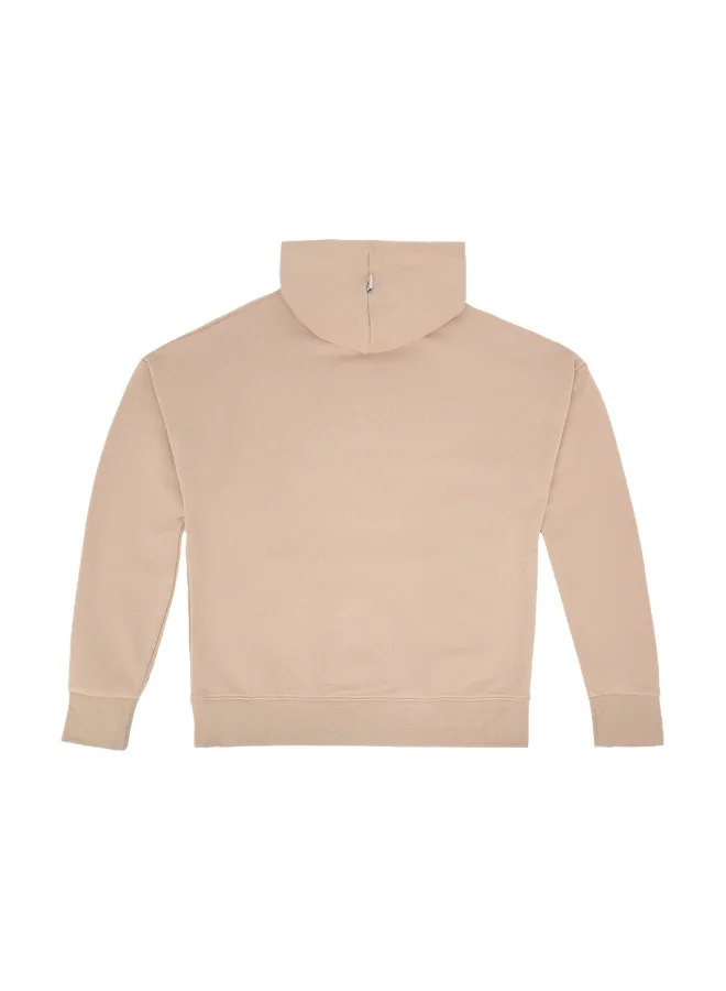 سيدرو Cedro Men's Oversize Graphic Hoodie in Beige