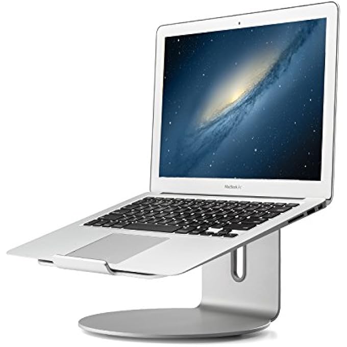 rayihni ROTATION LAPTOP STAND WITH HEAT-VENT TO ELEVATE LAPTOPS/NOTEBOOKS FOR APPLE, HP, LENOVO, DELL, ACER, SAMSUNG, ASUS, SONY, TOSHIBA AND MORE (ROTATION LAPTOP STAND) - Image 1