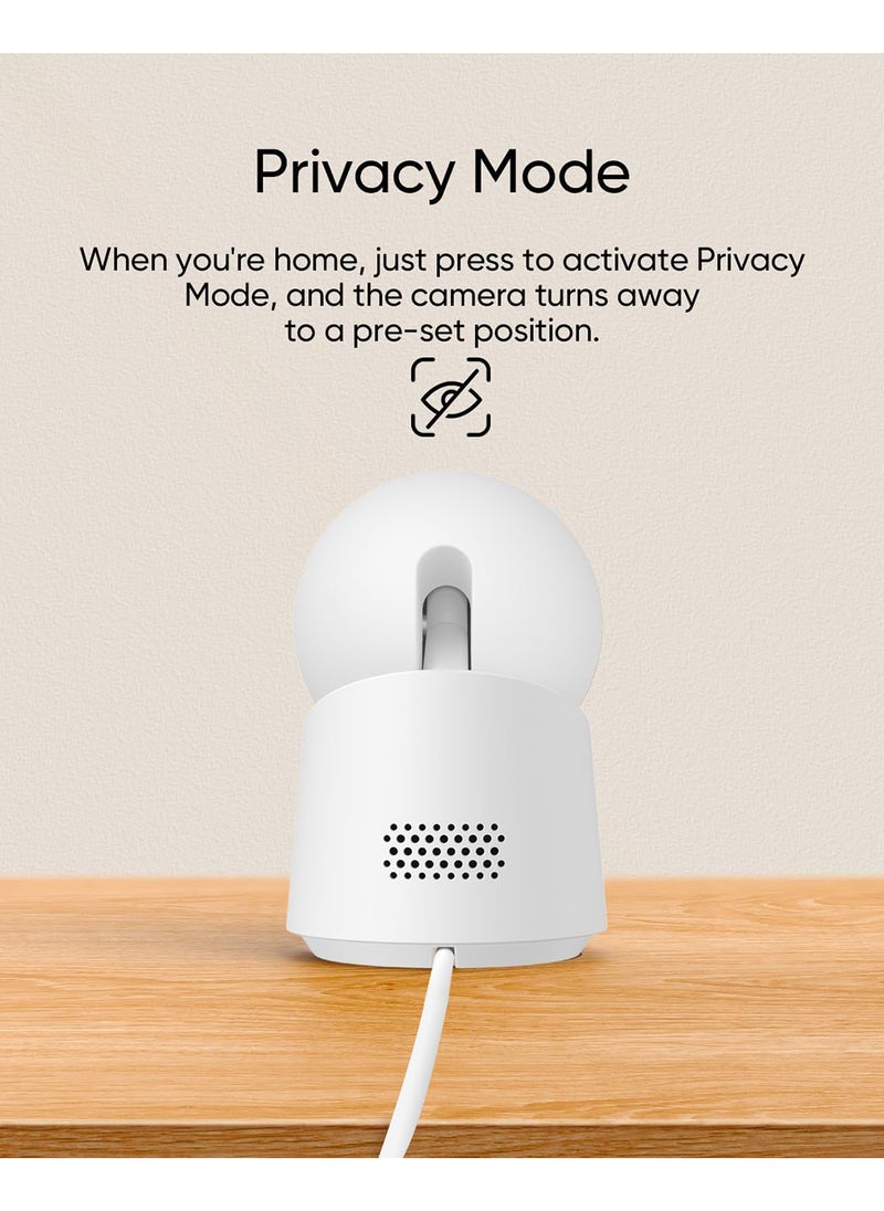 eufy - كاميرا eufy Security Indoor Cam C210 بدقة 1080 بكسل كاميرا أمان داخلية مع مقلاة وإمالة 360 درجة، كاميرا أمان منزلية مدمجة مع شبكة Wi-Fi، ذكاء اصطناعي بشري/حركي، بدون رسوم شهرية - Image 1