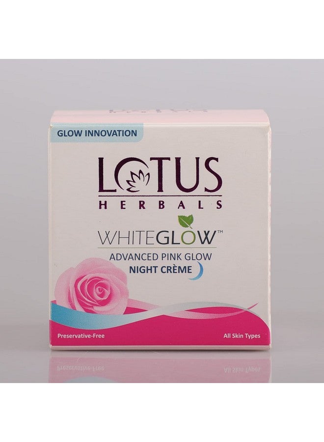 LOTUS HERBALS Whiteglow Advanced Pink Glow Night Cream | Intense Hydration | Preservative Free | For All Skin Types | 50G - Image 3