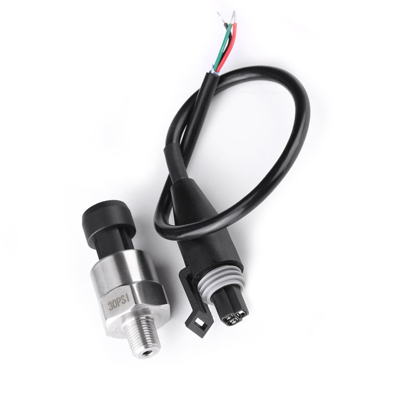 Pressure Transducer Sender Sensor Stainless Steel for Oil Fuel Air Water (30PSI) - Image 5