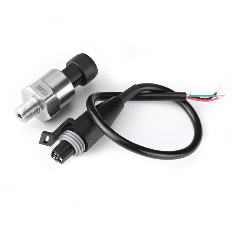 Pressure Transducer Sender Sensor Stainless Steel for Oil Fuel Air Water (30PSI) - Image 3