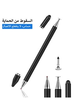 Stylus for iPad, Stylus Magnetic Disc Universal Stylus Pens Touch Screens for Apple/iPhone/iPad pro/Mini/Air/Android/Microsoft/Surface All Capacitive Touch Screens - Black