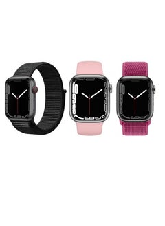 PROMASS 3pcs Watchband Replacement for Apple Watch 41/40/38mm Series 8/7/6/5/4/SE  - Image 1
