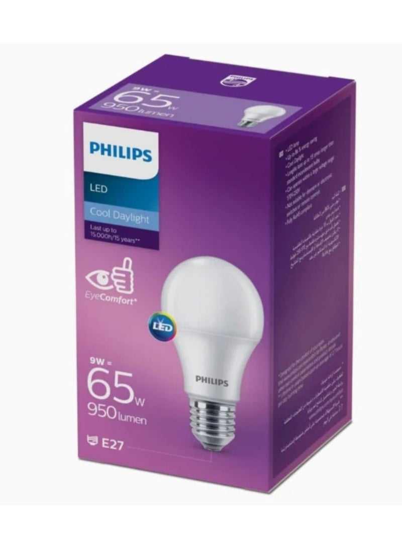Philips LED Bulb 9W Cool Daylight E27 950 Lumen Energy Saving Long Lifespan - Image 3