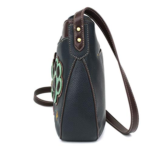 Chala Handbags Paw Print Crescent Crossbody Handbag Purse, Dog Mom - Image 4