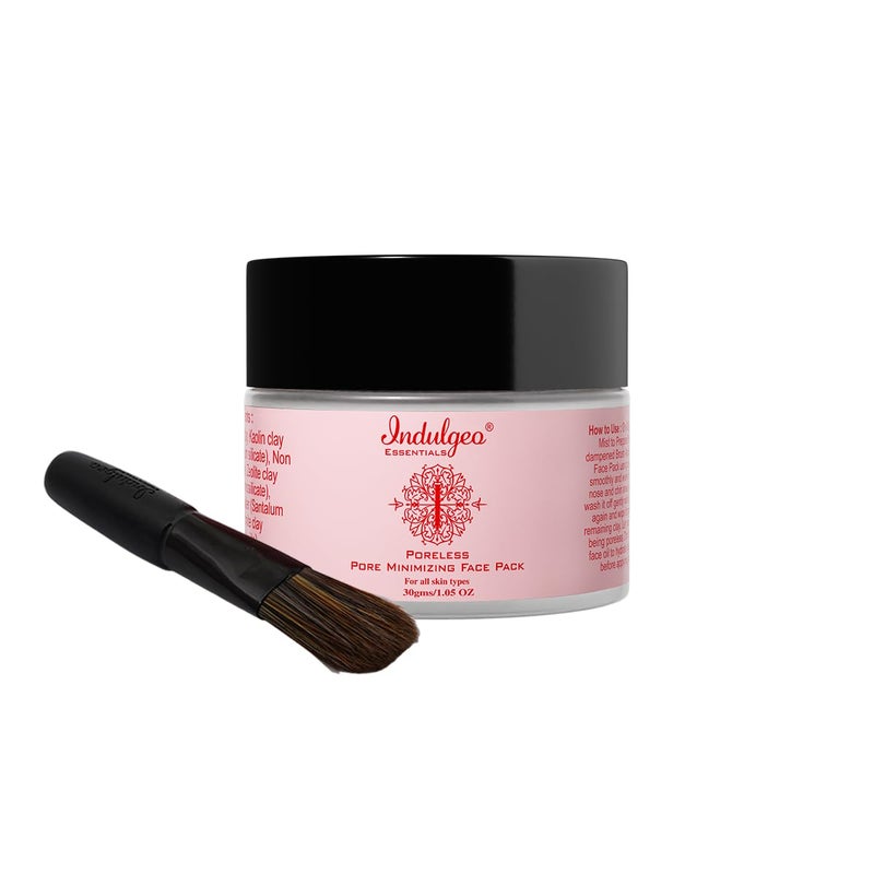 Indulgeo Essentials Pore Minimizing Detan Face Pack Pore Tightening Deep Cleansing Healing Clay Mask For Smooth and Radiant Skin It Helps to Reduce Acne Blackheads 30gm - Image 1