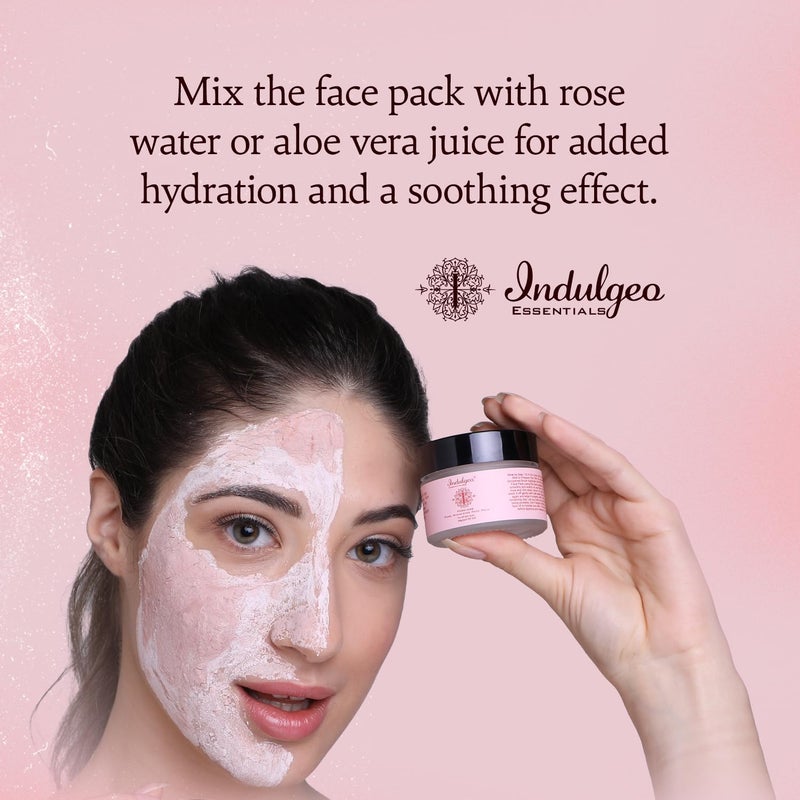 Indulgeo Essentials Pore Minimizing Detan Face Pack Pore Tightening Deep Cleansing Healing Clay Mask For Smooth and Radiant Skin It Helps to Reduce Acne Blackheads 30gm - Image 5