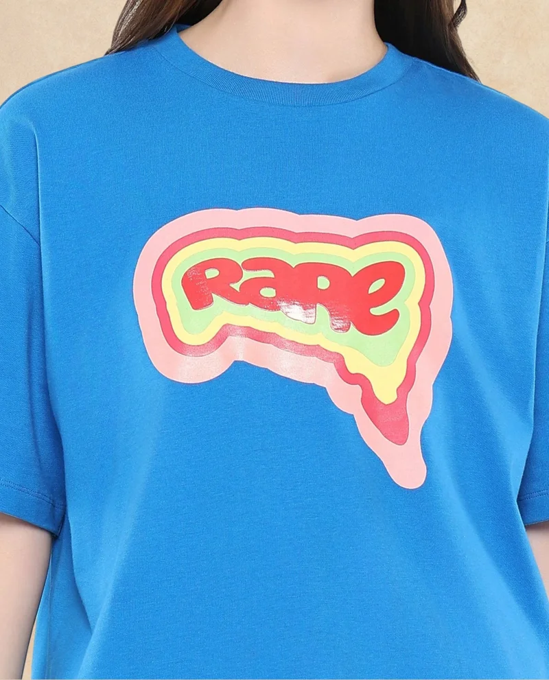 Rareism Women's Graphic Print T- Shirt