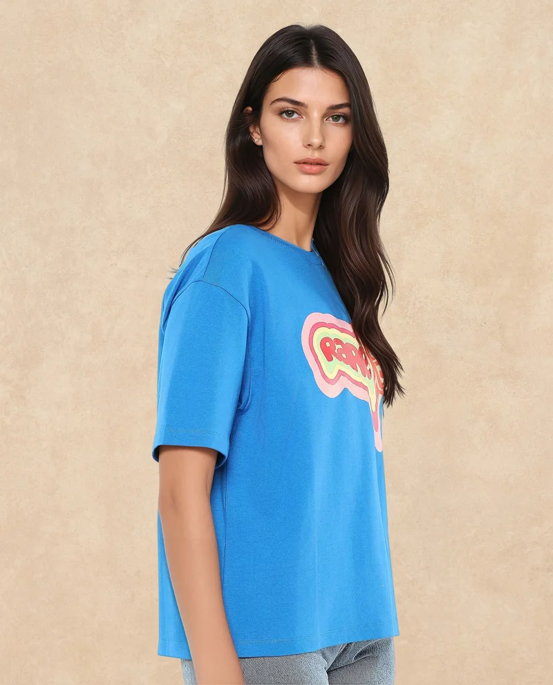 Rareism Women's Graphic Print T- Shirt