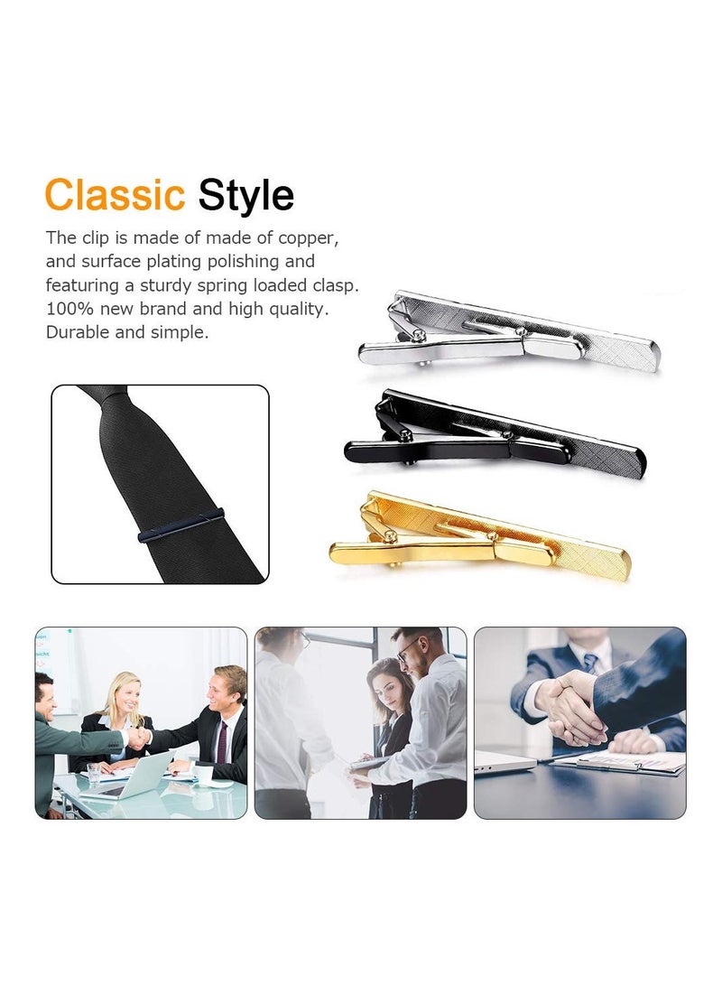 3-Piece Classic Tie Clips for man Business and Daily Life - Image 3