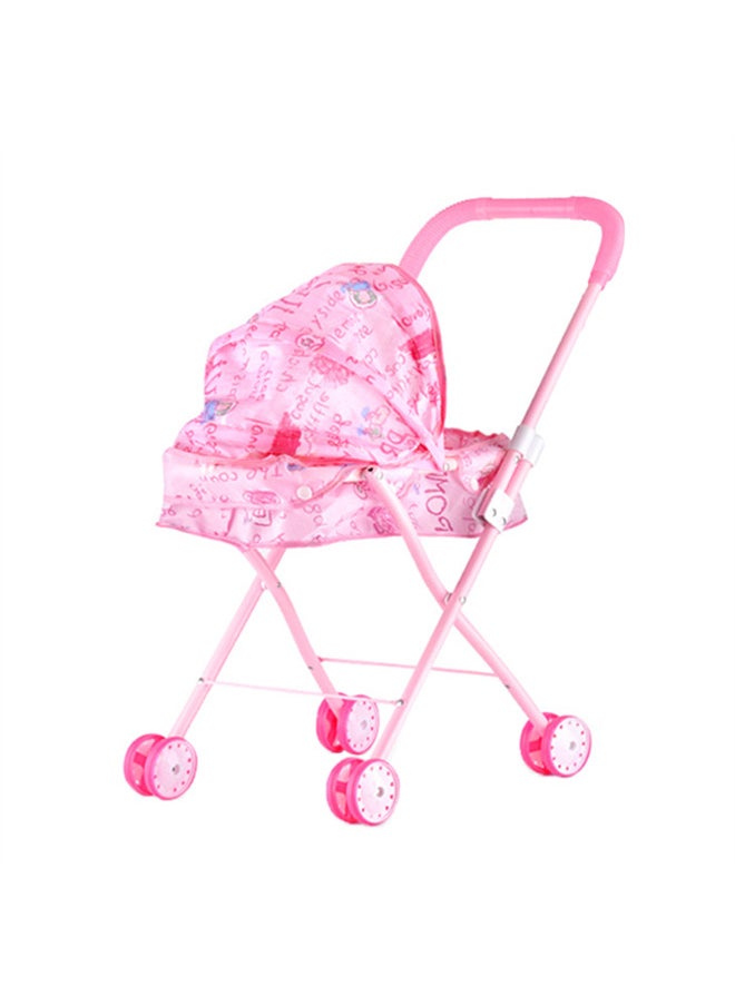 Generic Baby Doll Stroller for Toddlers 3 4 5 6 Year Old Girls, 33 PCS Baby Stroller Toy, 21'' Foldable Doll Stroller with Storage Basket, 13'' Baby Doll, Baby Dentist Toys  Gift for Girls  - Image 3