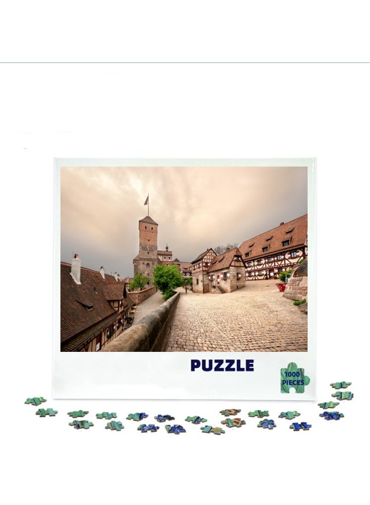 Anna 1000-Piece Colorful European Cityscape Puzzle - Image 2